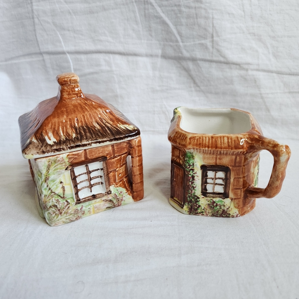 Price Kensington Cottage Ware Sugar and Creamer Vintage Vtg